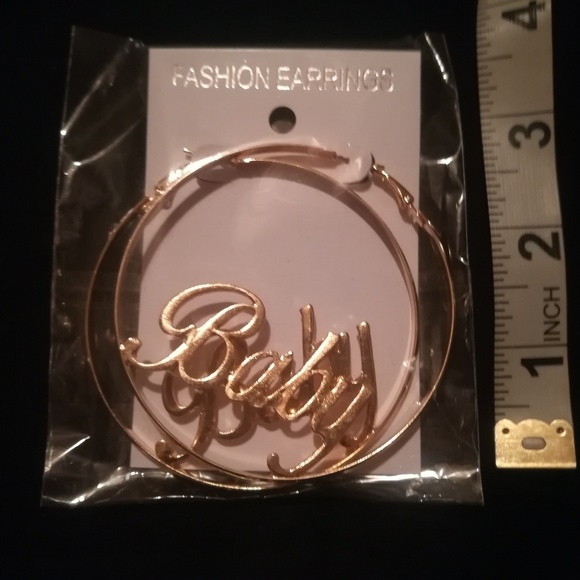 Big Hoop Earrings - Picture 3 of 4